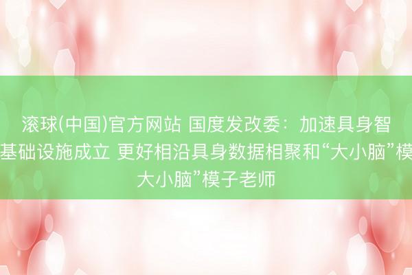 滚球(中国)官方网站 国度发改委：加速具身智能老师基础设施成立 更好相沿具身数据相聚和“大小脑”模子老师