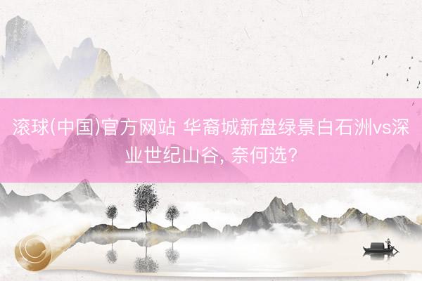 滚球(中国)官方网站 华裔城新盘绿景白石洲vs深业世纪山谷， 奈何选?