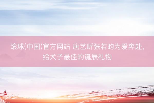 滚球(中国)官方网站 唐艺昕张若昀为爱奔赴，给犬子最佳的诞辰礼物